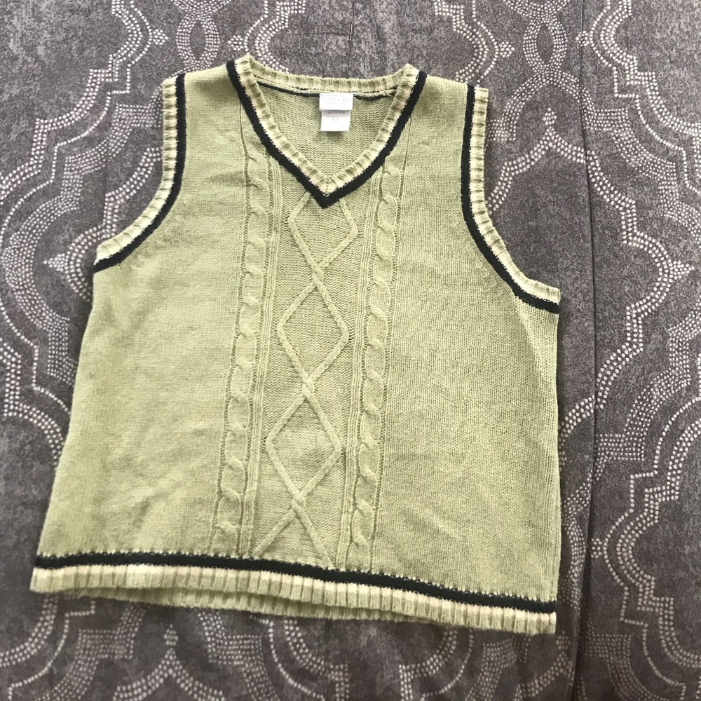 Little boys Perfectly Dressed green vest